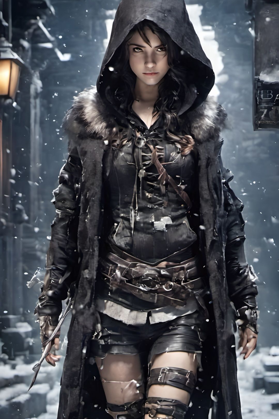 assassin creed,  1girl,  winter_clothes on Tensor.Art