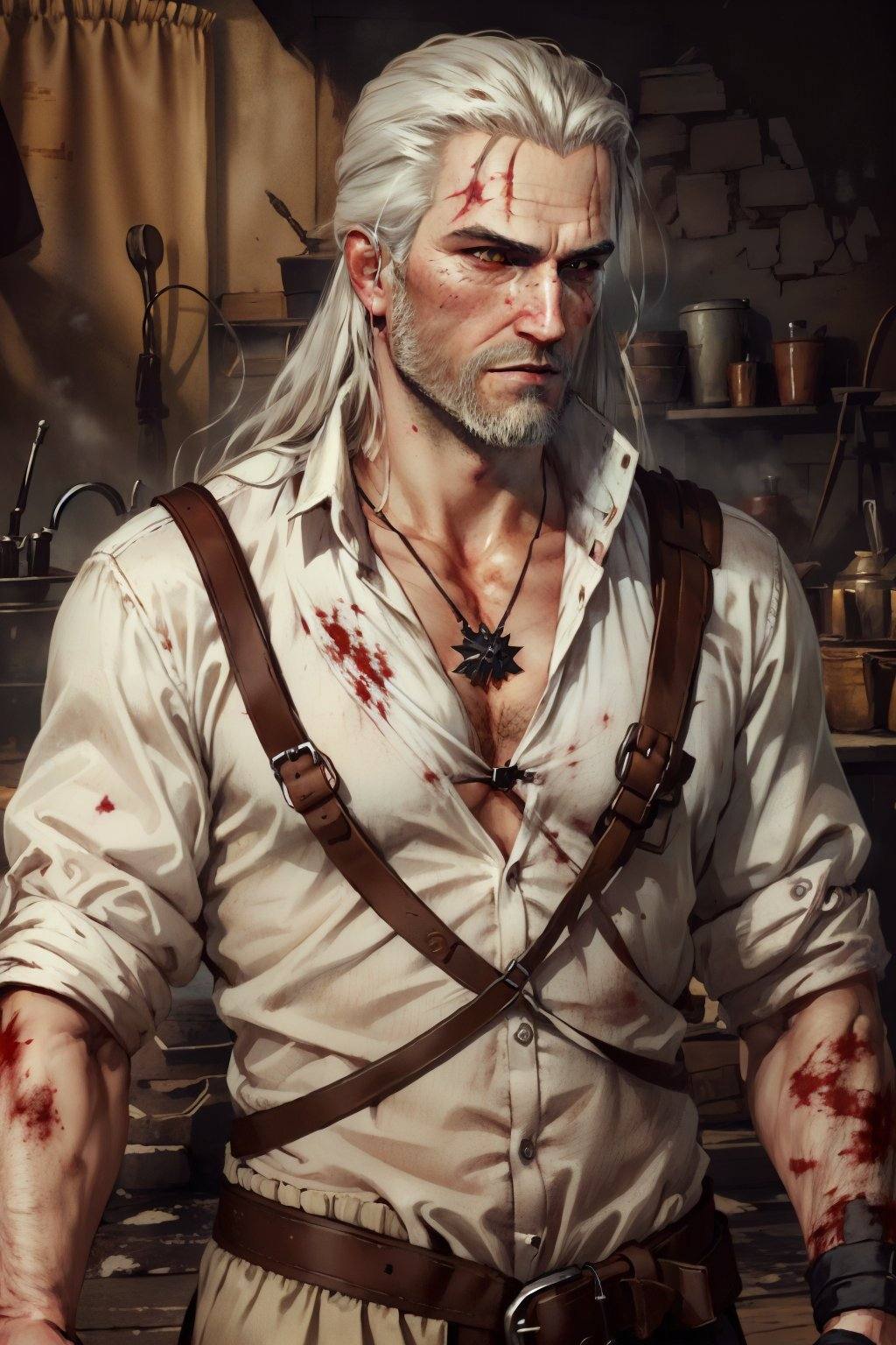 geraldoW3,  solo,  long hair on Tensor.Art