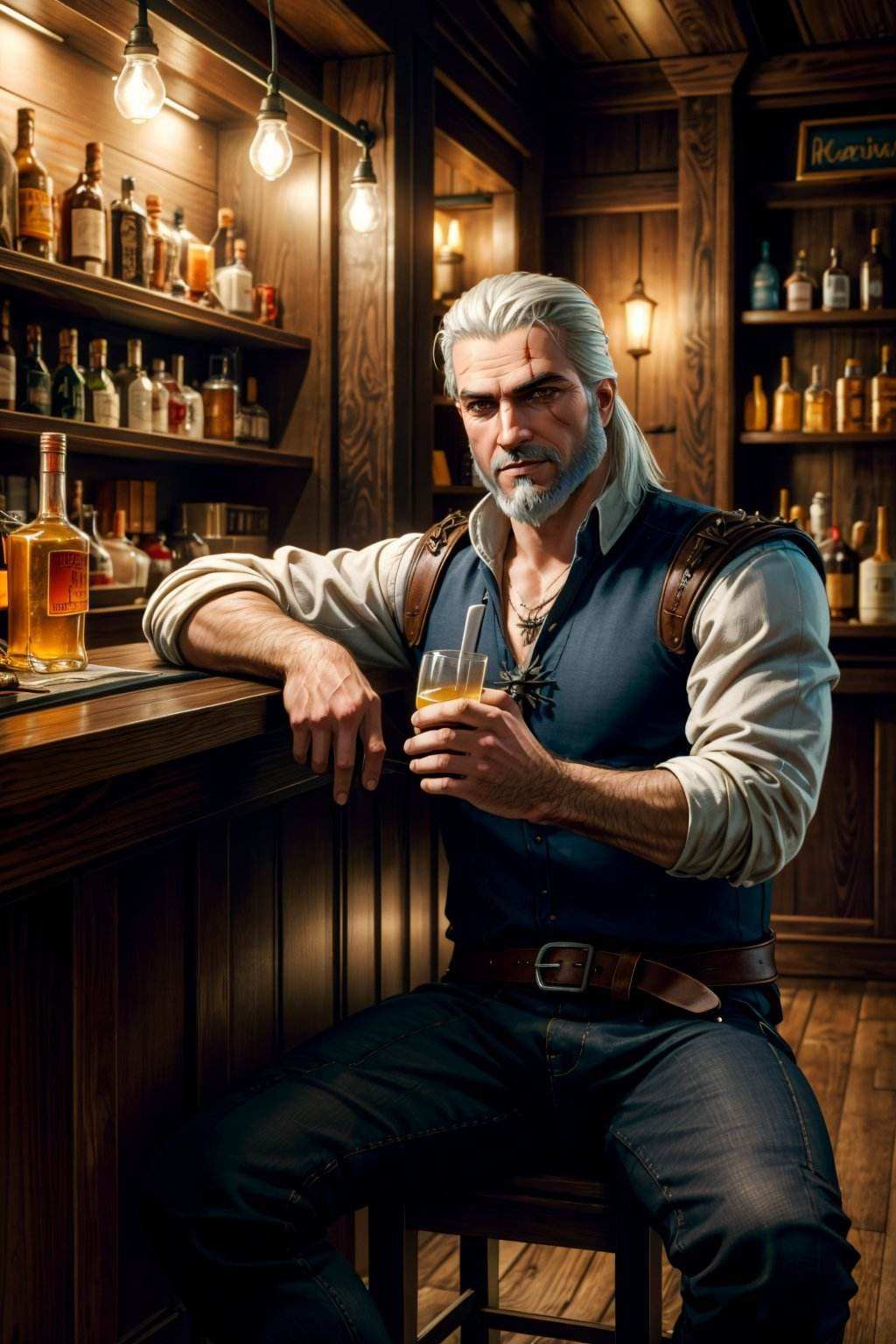 geralt_soul3142,  1man,  beard on Tensor.Art