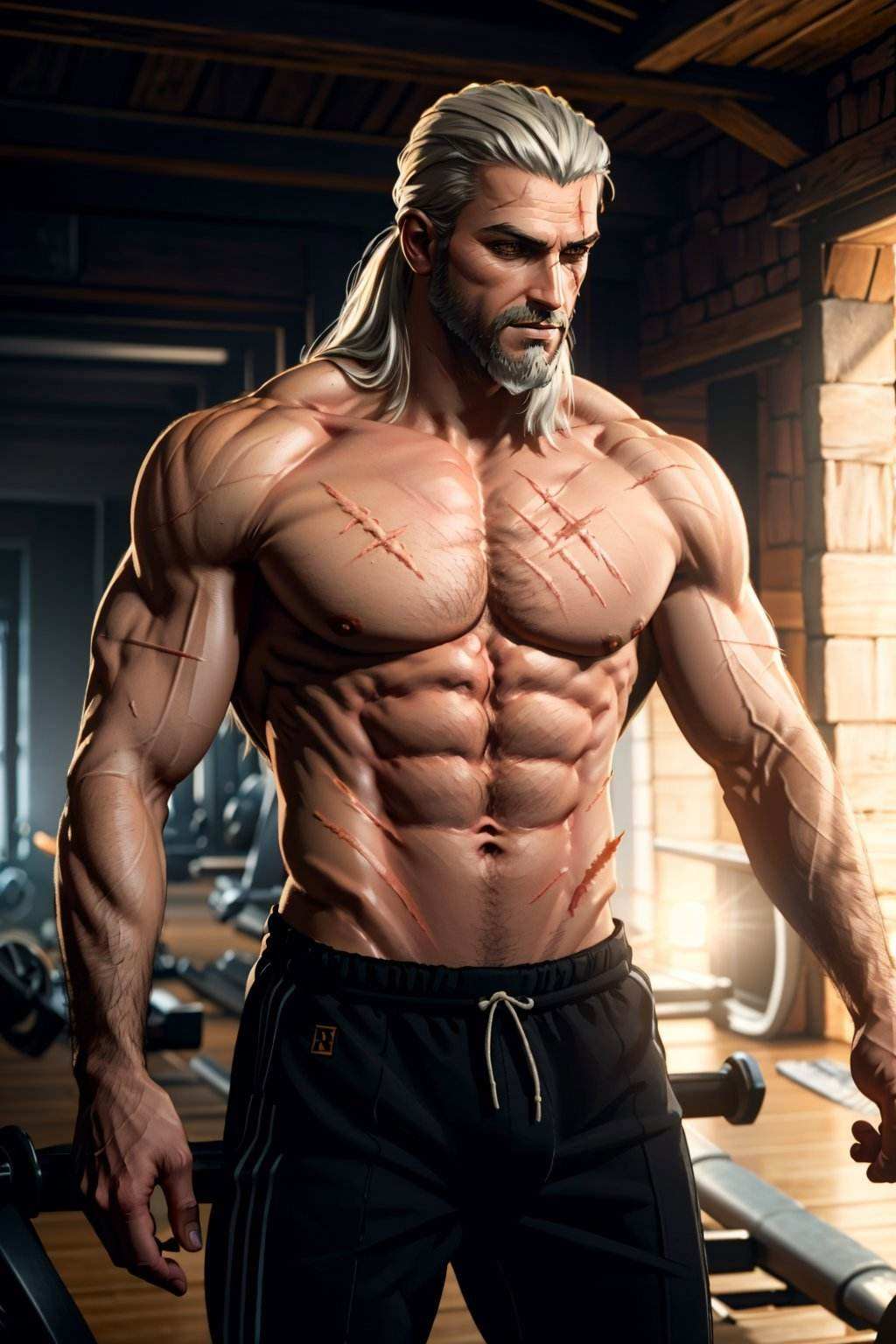 geralt_soul3142,  1boy,  long hair on Tensor.Art