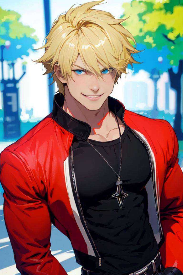 RockHoward,  1guy,  red jacket on Tensor.Art