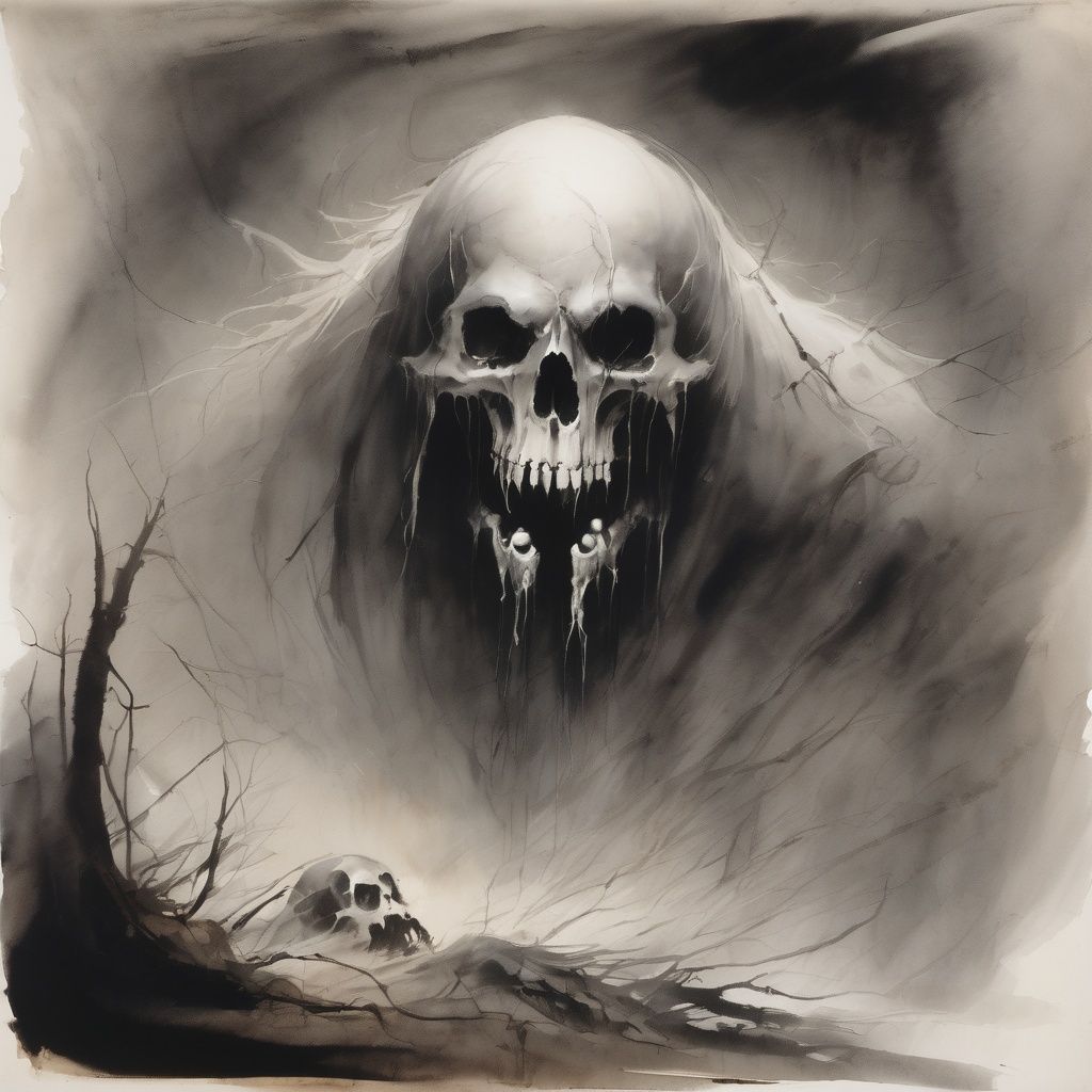 sketch,  monochrome,  horror by SKBJIJII on Tensor.Art
