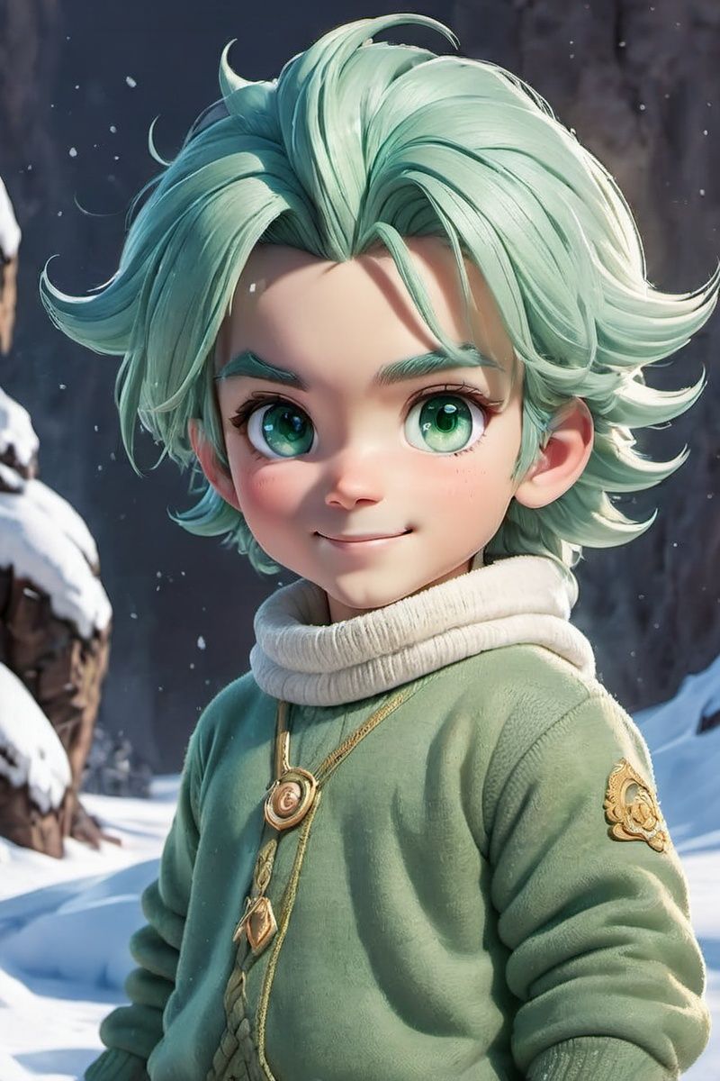 8k,best quality,masterpiece,portrait,seductive,looking at viewer,
(by taran fiddler),(by darkgem:0.8),(by chunie:1),clapping,
(anthro claycalloway:1.2),dark green hair,lion,(male),detailed fur,tough guy,handsome,white sweater,(detailed pixar eyes:1.2),detailed eyes,
happy,relaxed,
Snowy mountain passes,frozen lakes,ice caves,skiing opportunities,winter wonderland,pristine landscapes,
,,,chibi,