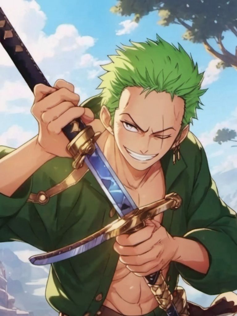 ((best quality)), ((masterpiece)), ((ultra-detailed)), (illustration), (detailed light), 
suolong,male focus, 1boy, solo, smile, holding, holding weapon, upper body, holding sword, grin, looking at viewer