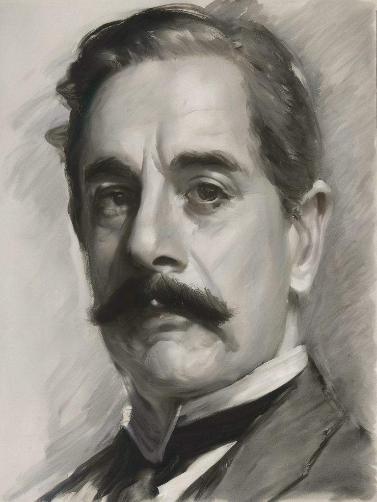 1man,best quality,highly detailed,sketch,style of John Singer Sargent,<lora:sargent-000005:0.55>,