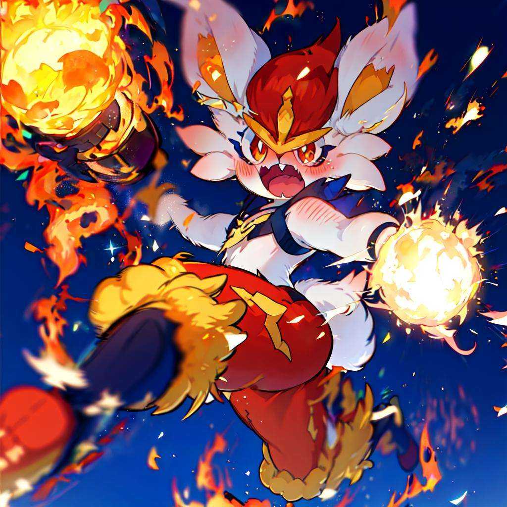 cinderace,  solo,  furry on Tensor.Art