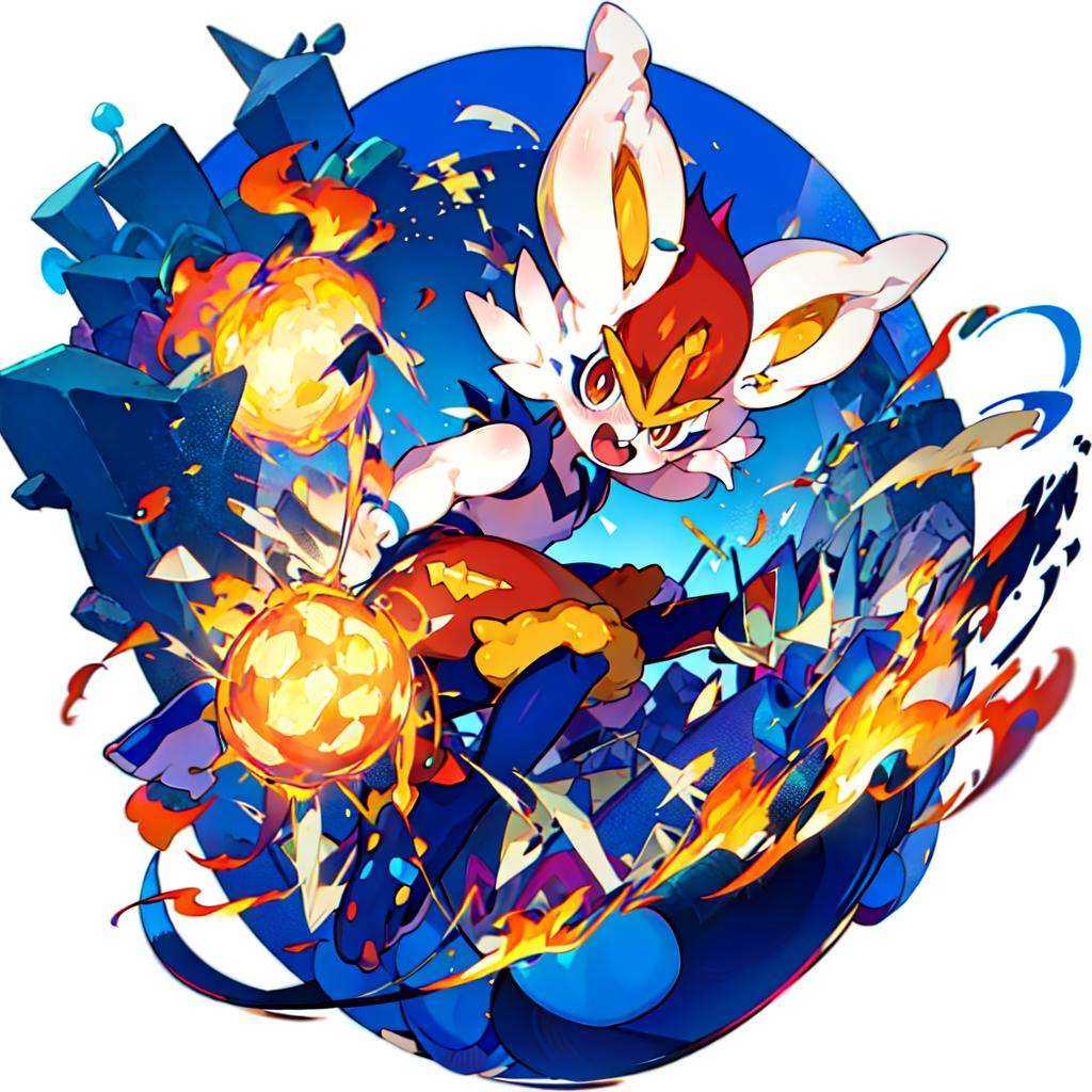 cinderace,  solo,  furry on Tensor.Art