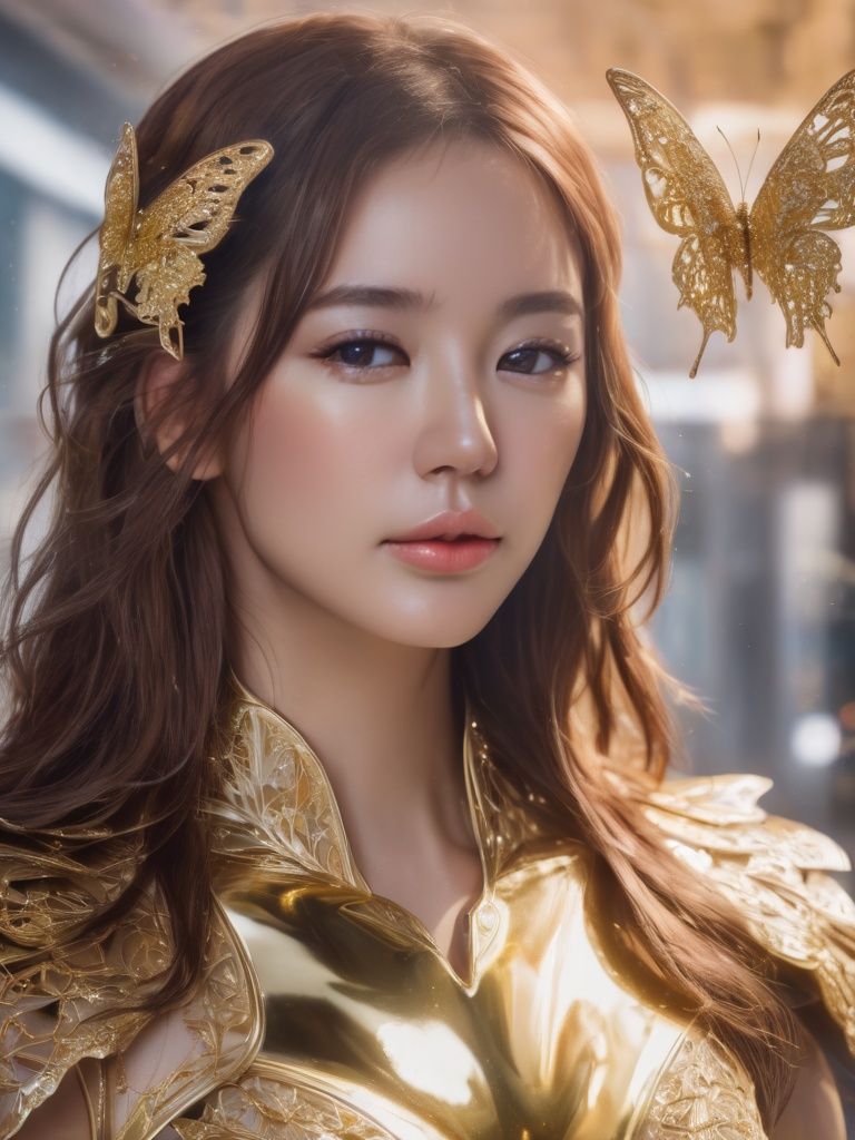 8k portrait of beautiful cyborg with brown hair,  intricate,  elegant by Hex4 on Tensor.Art