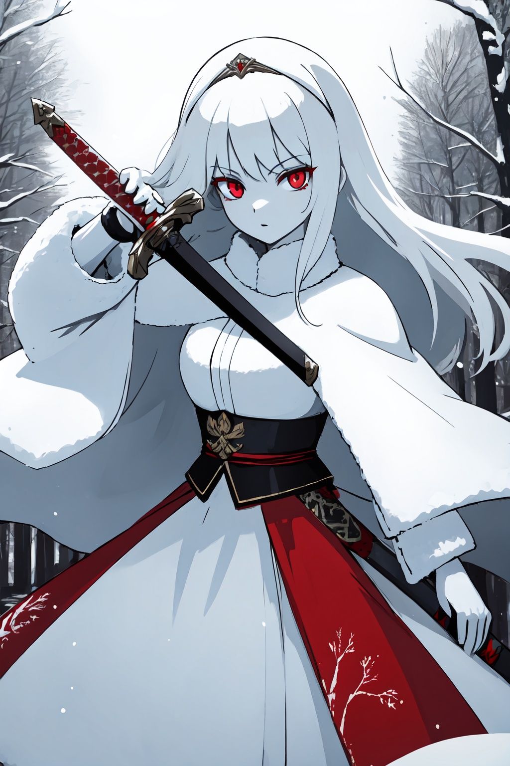 (hyper detailed)ulrika,  red eyes,  pale skin by mooyou on Tensor.Art