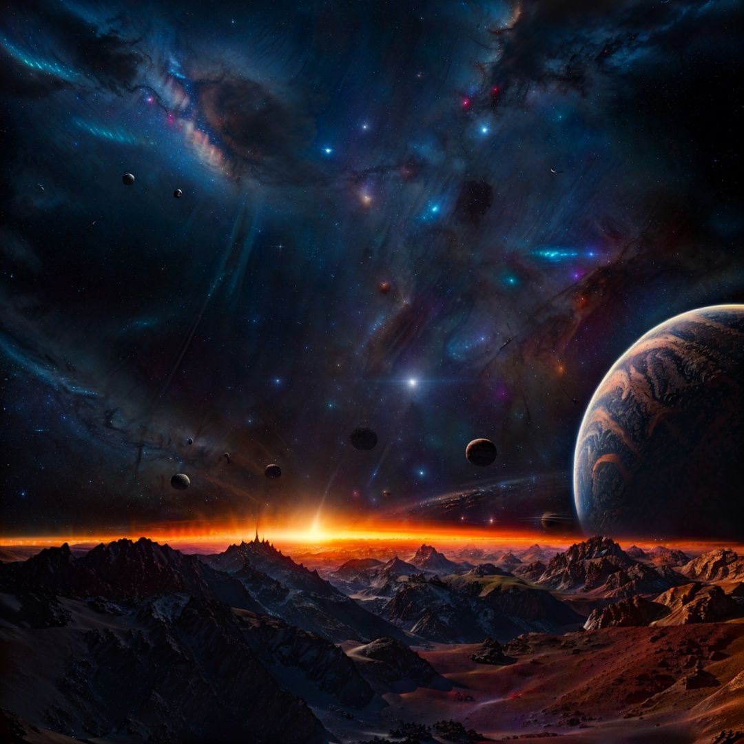 A space station located in space amidst the vast expanse of stars, planets, and galaxies would be a remarkable feat of engineering.(((masterpiece))), ((best quality)), realistic, 8k, ultra-detailed, realistic, scenery, ConceptArt, Highly detailed RAW color Photo, side Angle, (lens flare:0.7), particle effects, raytracing, cinematic lighting, shallow depth of field, photographed on a Sony Alpha 1, 50mm wide angle lens, sharp focus, cinematic film still, dynamic pose.,Space,Wearing sexy astrosuit,Booscapes,Real, <lora:EMS-23733-EMS:0.8>, <lora:EMS-23743-EMS:0.5>, <lora:EMS-23747-EMS:0.4>, <lora:EMS-14413-EMS:0.8>