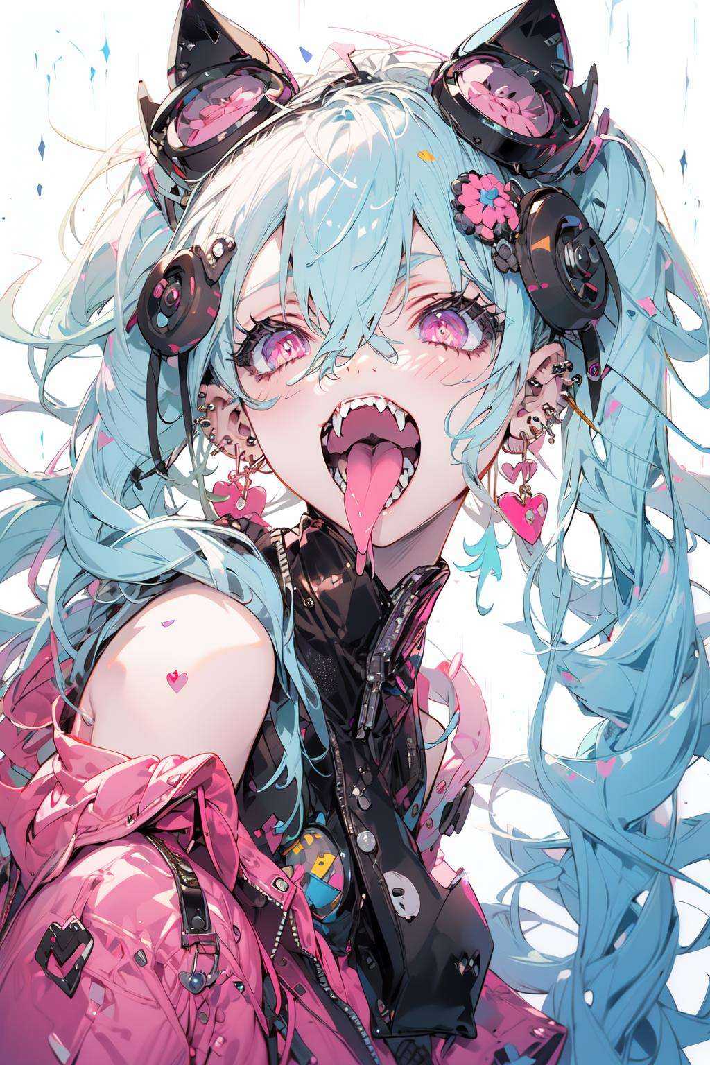 best quality,  PIXIV,  Rebellious girl on Tensor.Art