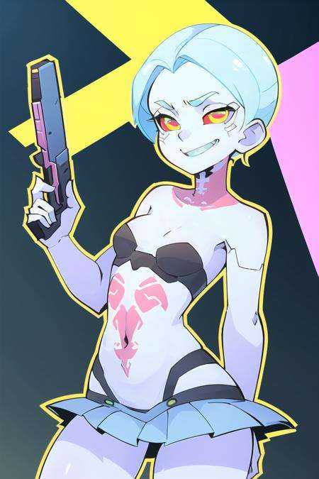 1girl,  blue hair,  suit on Tensor.Art