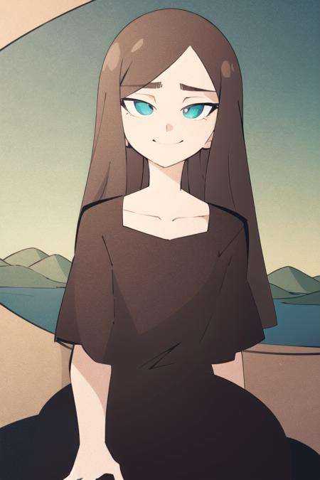 flat color,  wide-eyed,  1girl on Tensor.Art