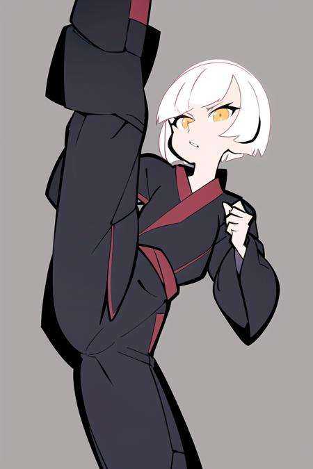 1girl,  bob cut,  white hair on Tensor.Art