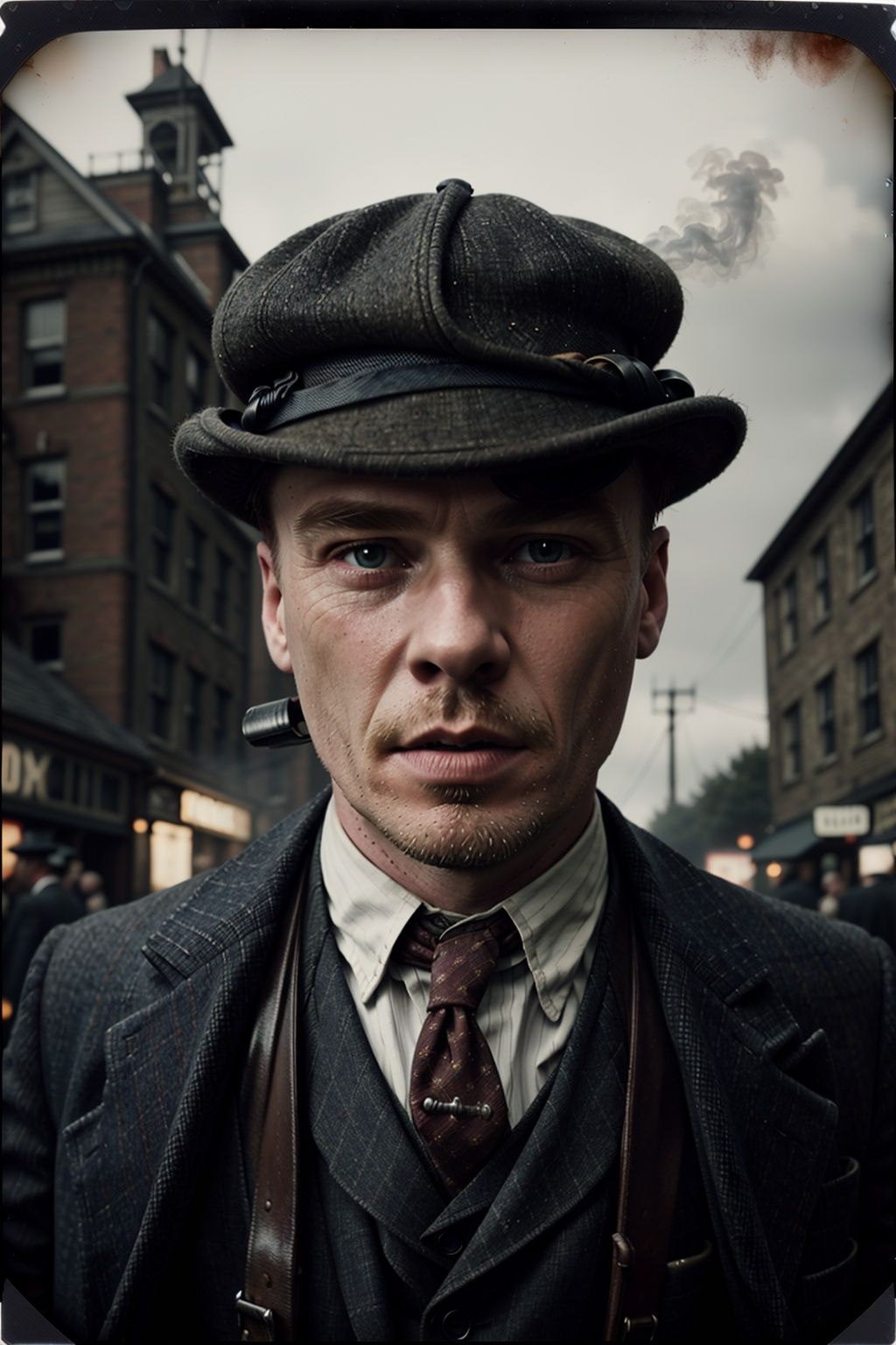 color photo of Peaky Blinders,  dark,  mysterious on Tensor.Art