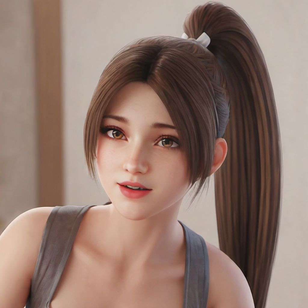 masterpiece,best quality,realistic,1 girl, beautiful detailed face,cute,Long ponytail,(upper body:1.2), <lora:EMS-24047-EMS:0.6>