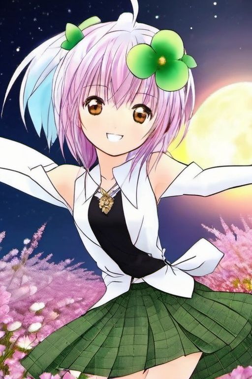 masterpiece, best quality,
1girl, (colorful),(finely detailed beautiful eyes and detailed face),cinematic lighting,bust shot,extremely detailed CG unity 8k wallpaper,white hair,solo,smile,intricate skirt,((flying petal)),(Flowery meadow)
sky, cloudy_sky, building, moonlight, moon, night, (dark theme:1.3), light, fantasy,yameng