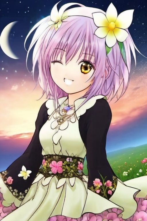 masterpiece, best quality,
1girl, (colorful),(finely detailed beautiful eyes and detailed face),cinematic lighting,bust shot,extremely detailed CG unity 8k wallpaper,white hair,solo,smile,intricate skirt,((flying petal)),(Flowery meadow)
sky, cloudy_sky, building, moonlight, moon, night, (dark theme:1.3), light, fantasy,yameng