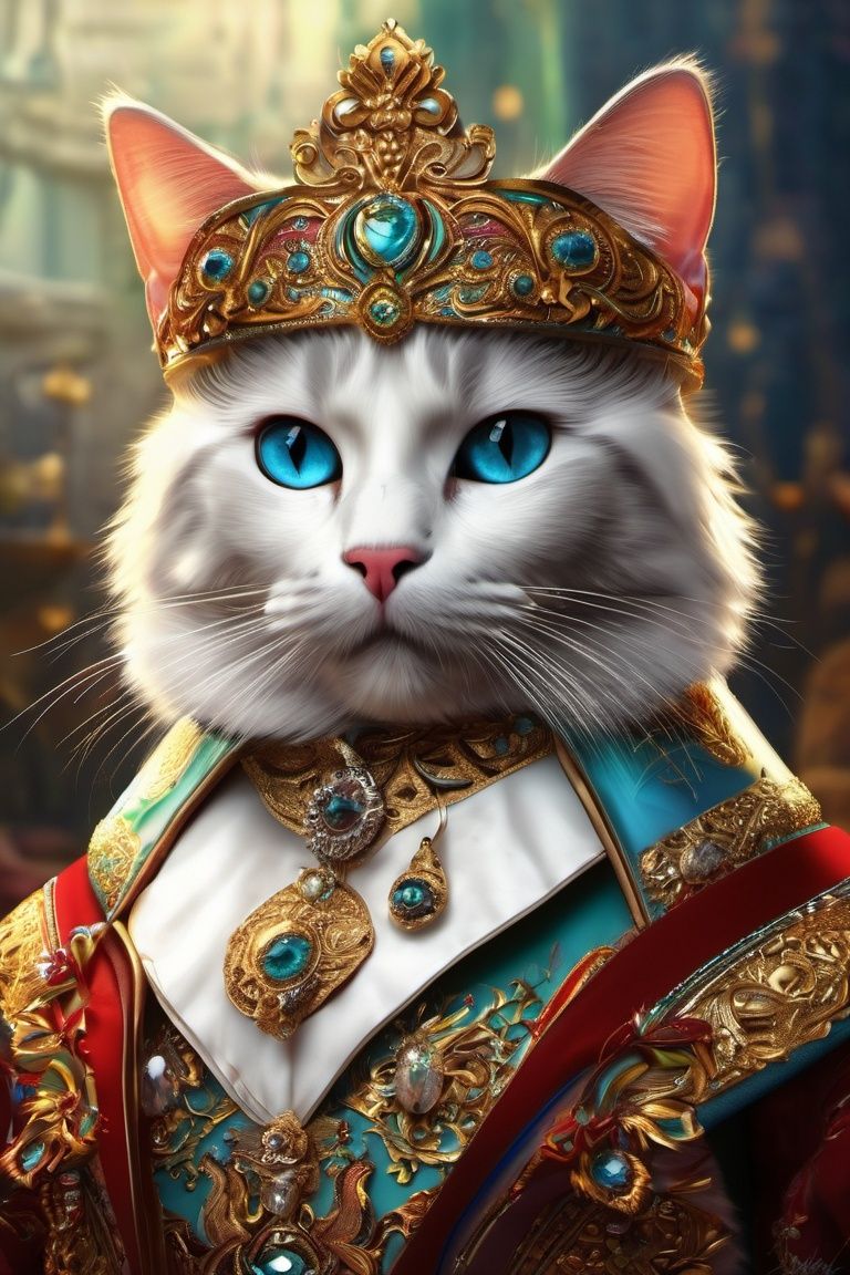 cat emperor time,  colorful,  ultra highly detailed on Tensor.Art