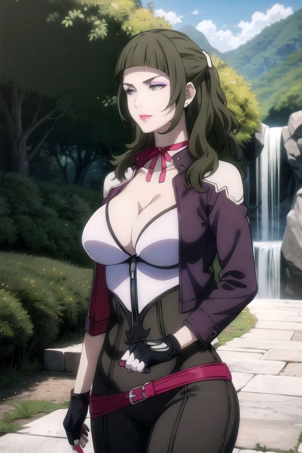 Chiaki_Garo_aiwaifu,  aiwaifu,  long hair on Tensor.Art