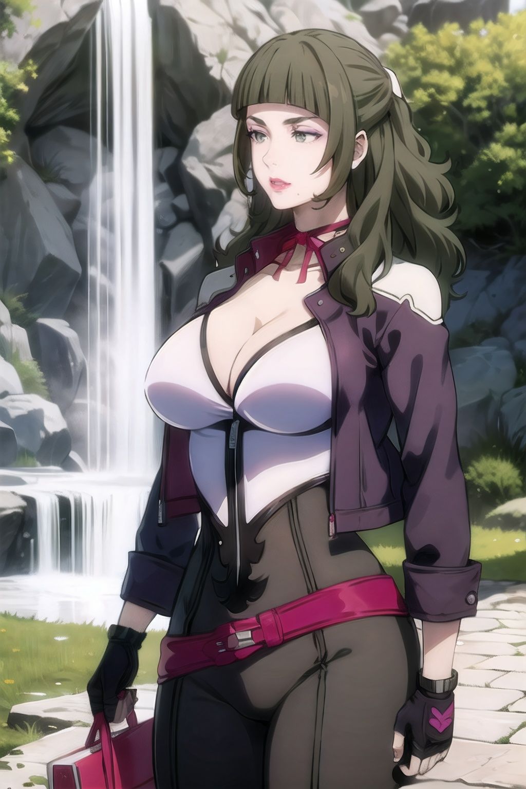 Chiaki_Garo_aiwaifu,  aiwaifu,  long hair on Tensor.Art