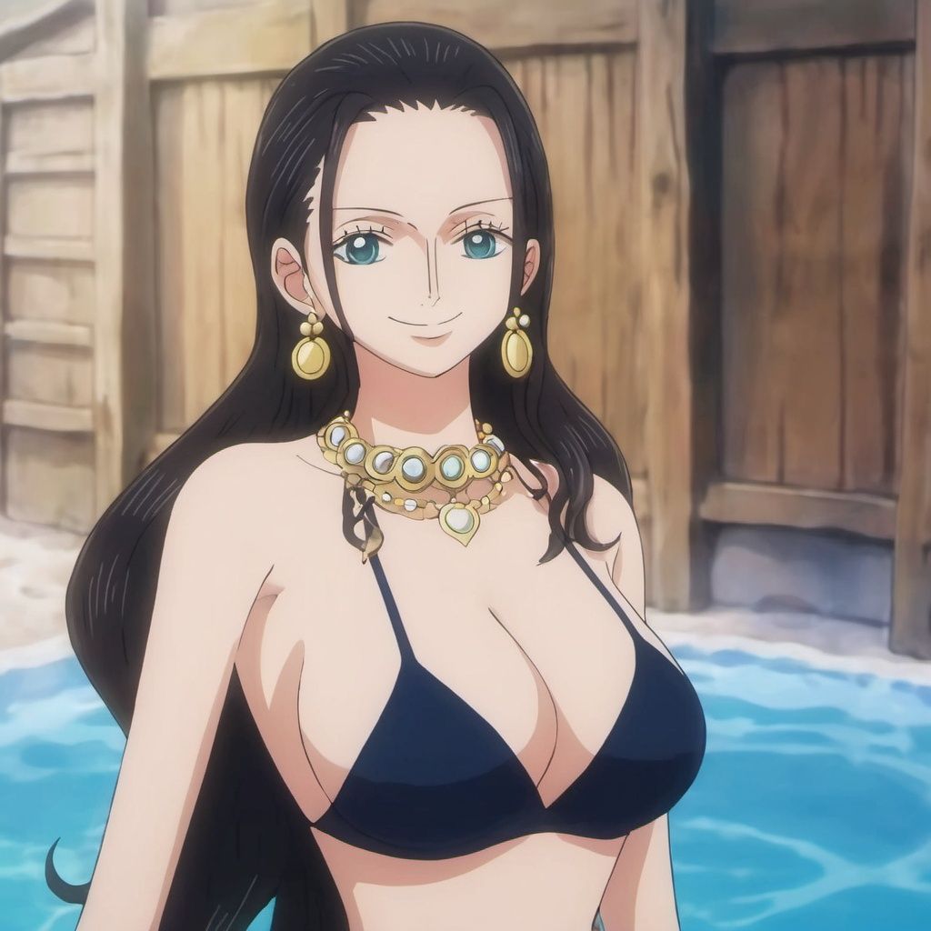 ((best quality)), ((masterpiece)), ((ultra-detailed)), (illustration), (detailed light), (an extremely delicate and beautiful),((trim)),
1girl, solo, long hair,  jewelry,day, smile, cleavage,  upper body, earrings,mooooko,swimsuit,
