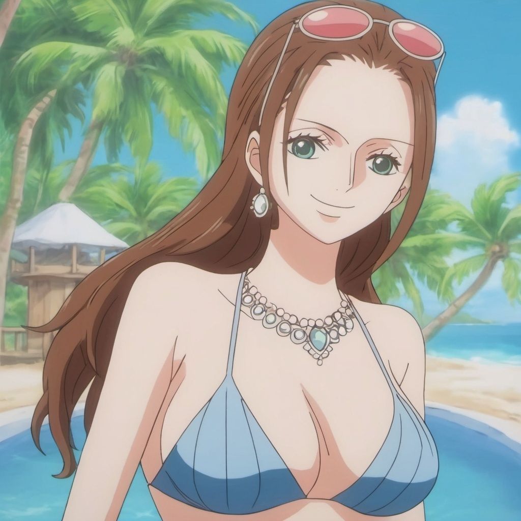((best quality)), ((masterpiece)), ((ultra-detailed)), (illustration), (detailed light), (an extremely delicate and beautiful),((trim)),
1girl, solo, long hair,  jewelry,day, smile, cleavage,  upper body, earrings,mooooko,swimsuit,