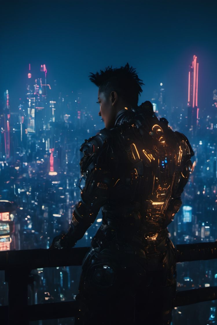 基础模型XL Cyberpunk night city by NukeA.I on Tensor.Art