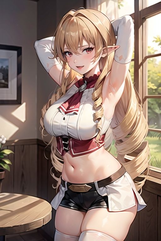 Elinalise_aiwaifu,  blonde hair,  long hair on Tensor.Art