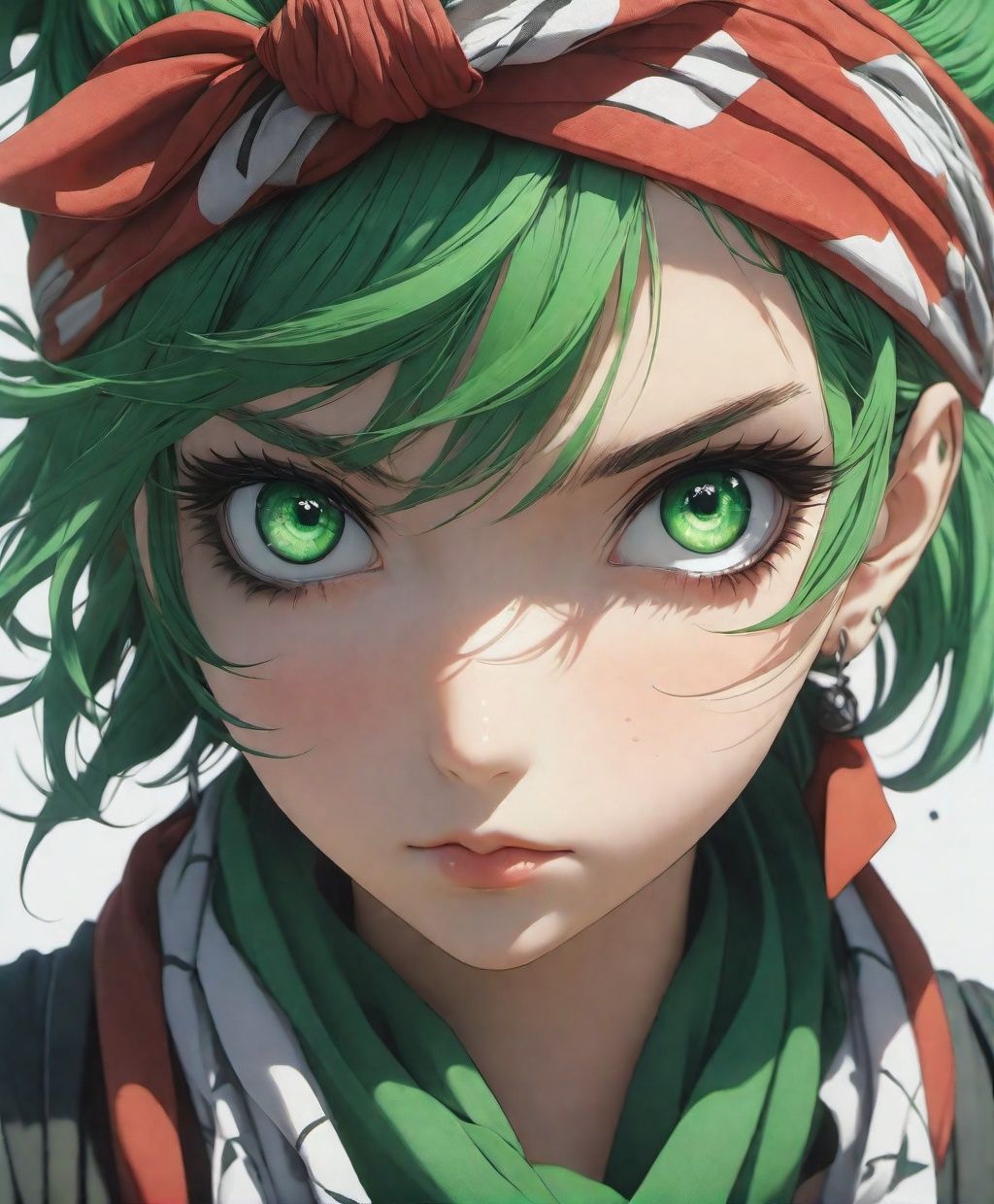 Anime Style by Eiichirō Oda Character,  extreme-detailed ODD eyes,  portrait on Tensor.Art