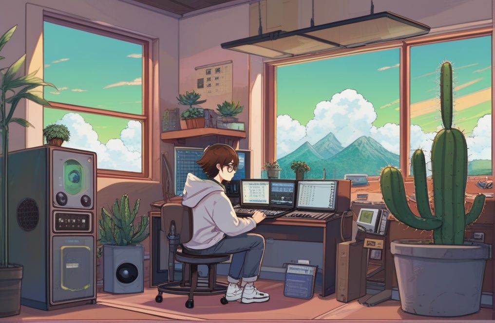 lofi anime,  lofi,  1boy on Tensor.Art