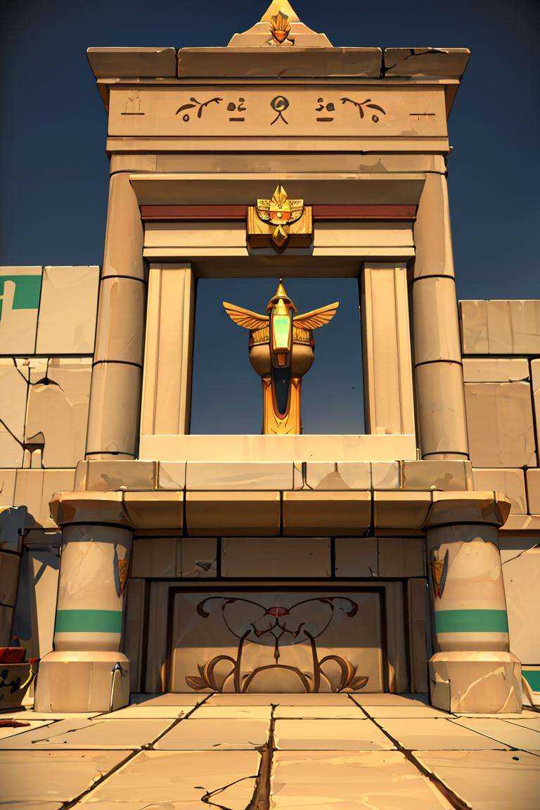 ((masterpiece,best quality)), absurdres, <lora:Building_Egyptian:0.8>, Building_Egyptian