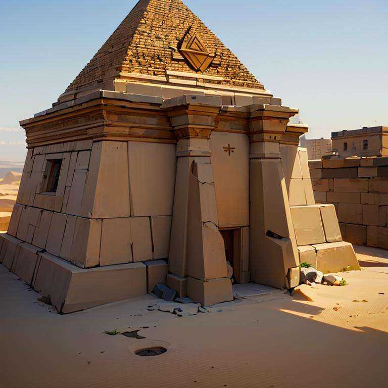 ((masterpiece,best quality)), absurdres, <lora:Building_Egyptian:0.8>, Building_Egyptian,  pyramid, 