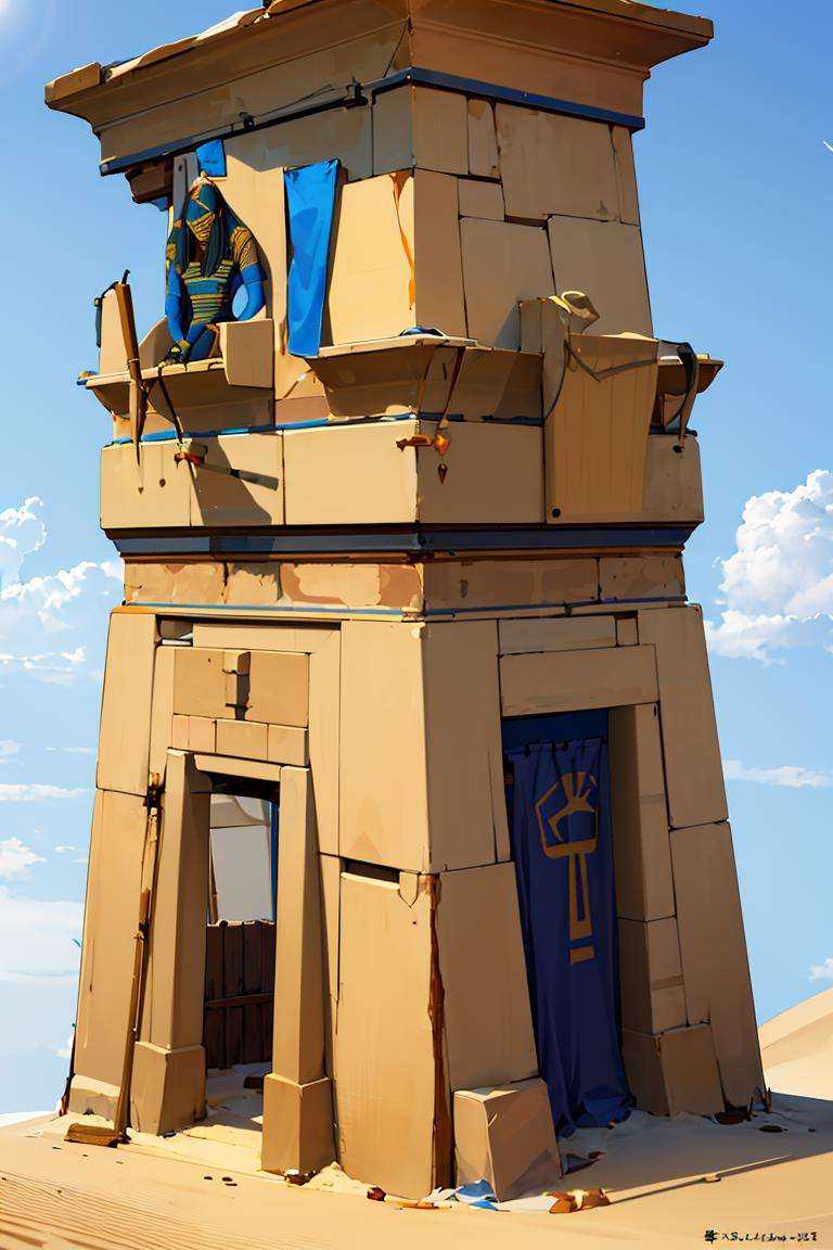((masterpiece,best quality)), absurdres, <lora:Building_Egyptian:0.8>, Building_Egyptian