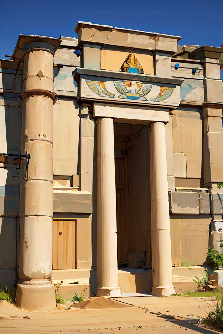 ((masterpiece,best quality)), absurdres, <lora:Building_Egyptian:0.8>, Building_Egyptian