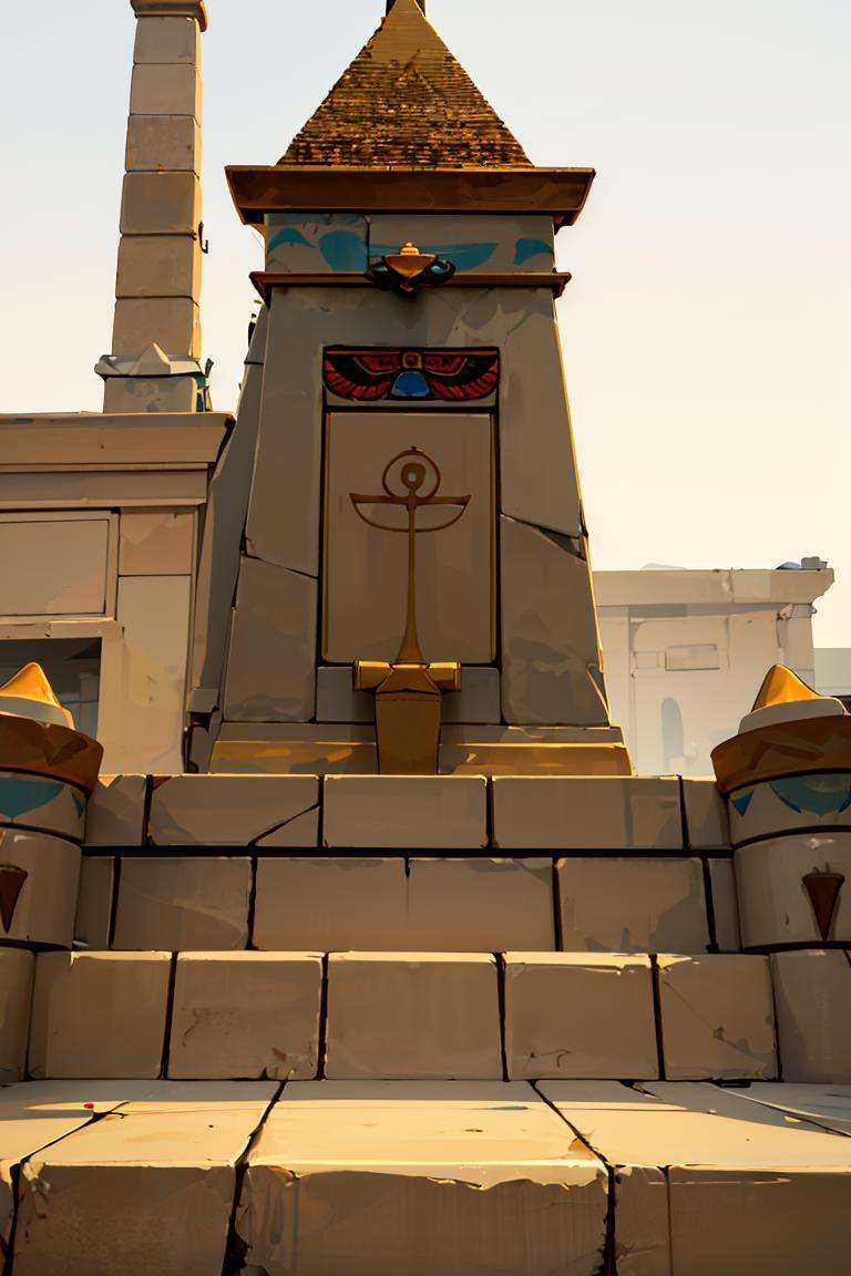 ((masterpiece,best quality)), absurdres, <lora:Building_Egyptian:0.8>, Building_Egyptian
