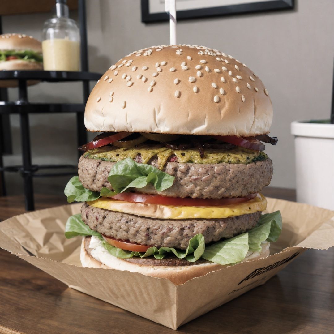 (1 hamburger:1.2),