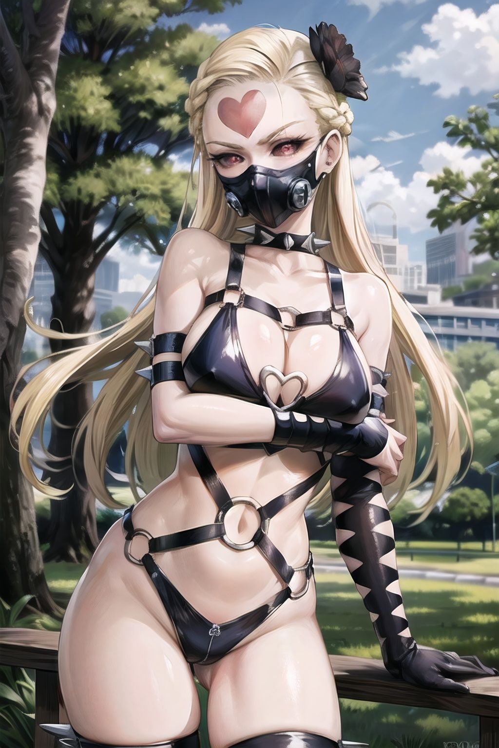 kaijin_hime_do-s_aiwaifu,  mask,  white_skin on Tensor.Art