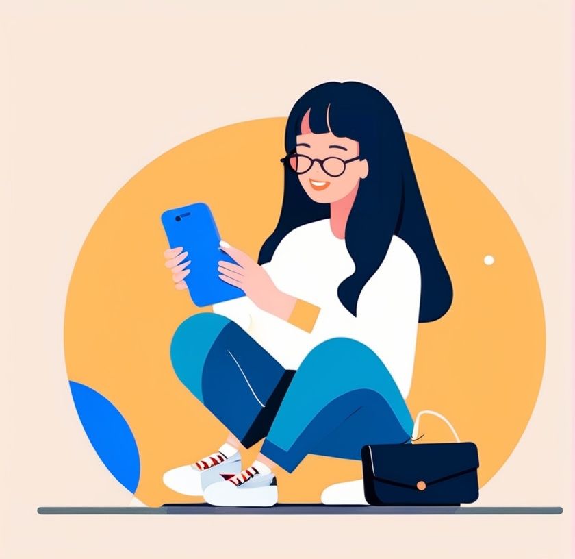 illustration,  flat design,  1girl on Tensor.Art