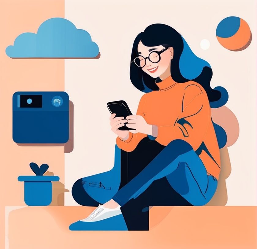 illustration,  flat design,  1girl on Tensor.Art