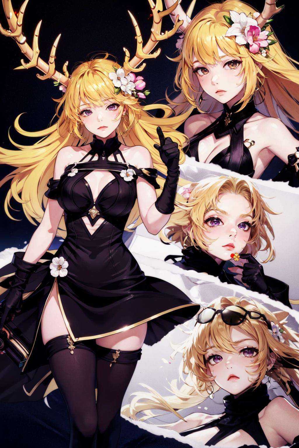 BgAnime,  multiple girls,  BREAK long_hair on Tensor.Art