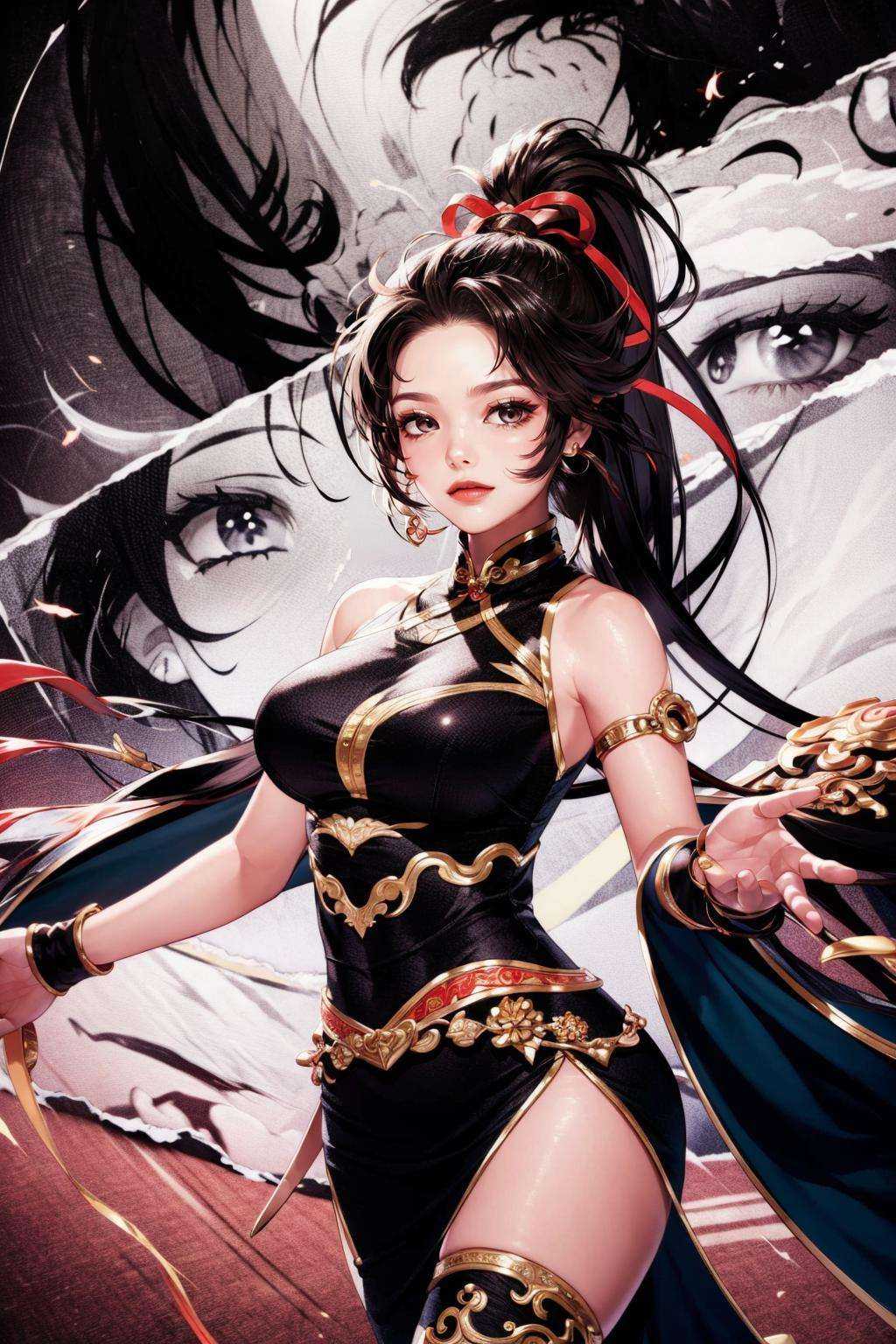 BgAnime,  multiple girls,  BREAK long_hair on Tensor.Art