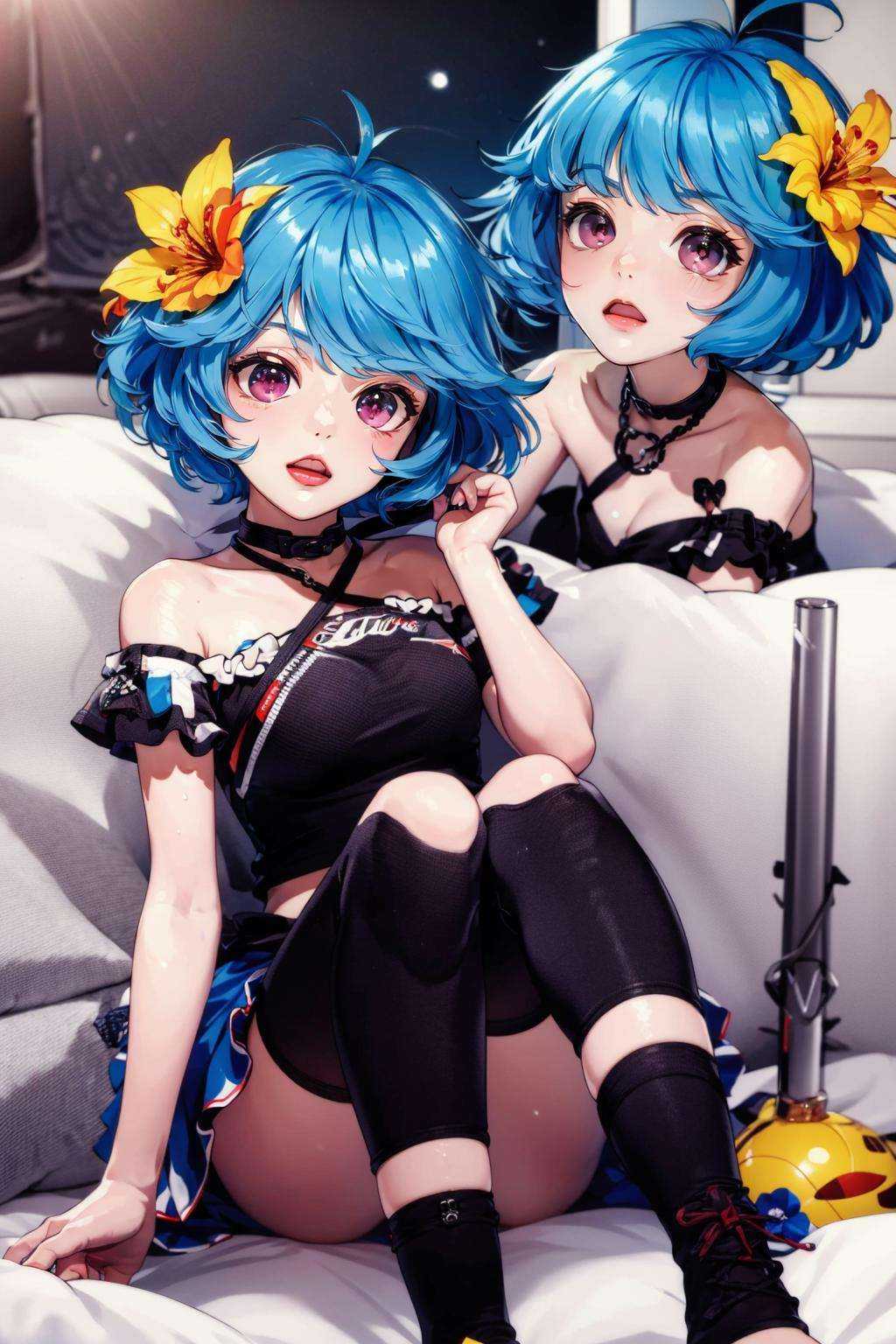 BgAnime,  multiple girls,  BREAK looking_at_viewer on Tensor.Art