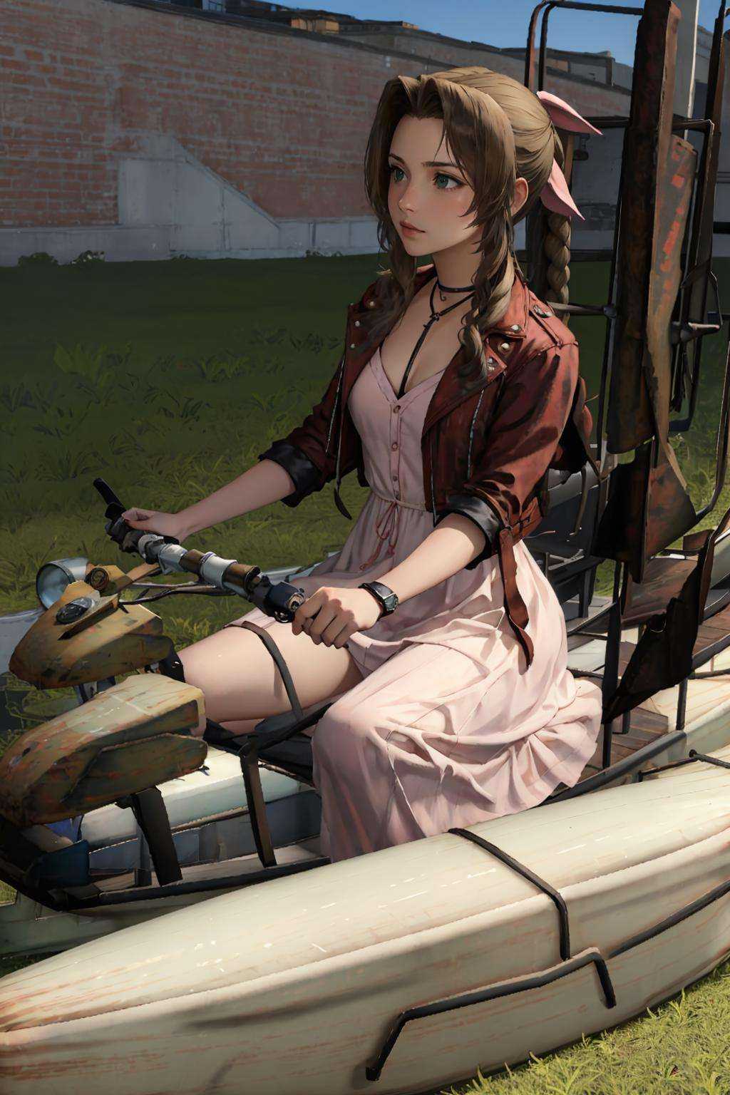 masterpiece,  best quality,  aerith gainsborough on Tensor.Art