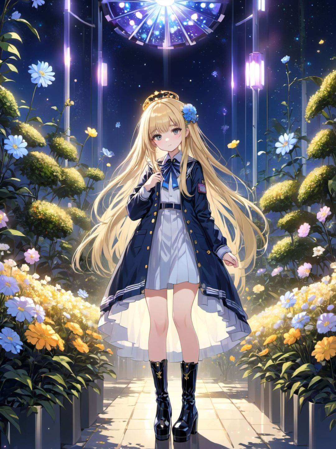 1girl,  blond hair,  long hair on Tensor.Art