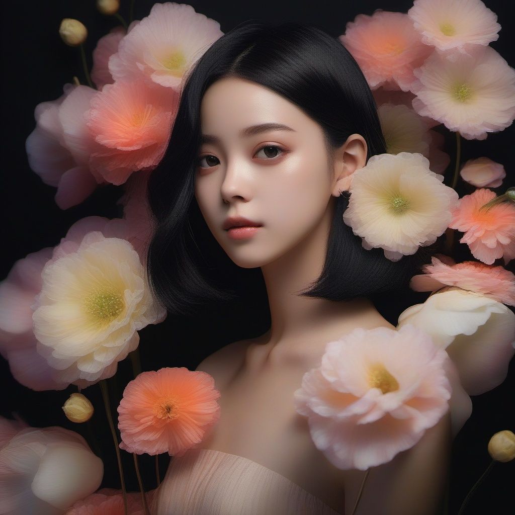 FlowerStyle,  1girl,  solo by 诺特Land on Tensor.Art