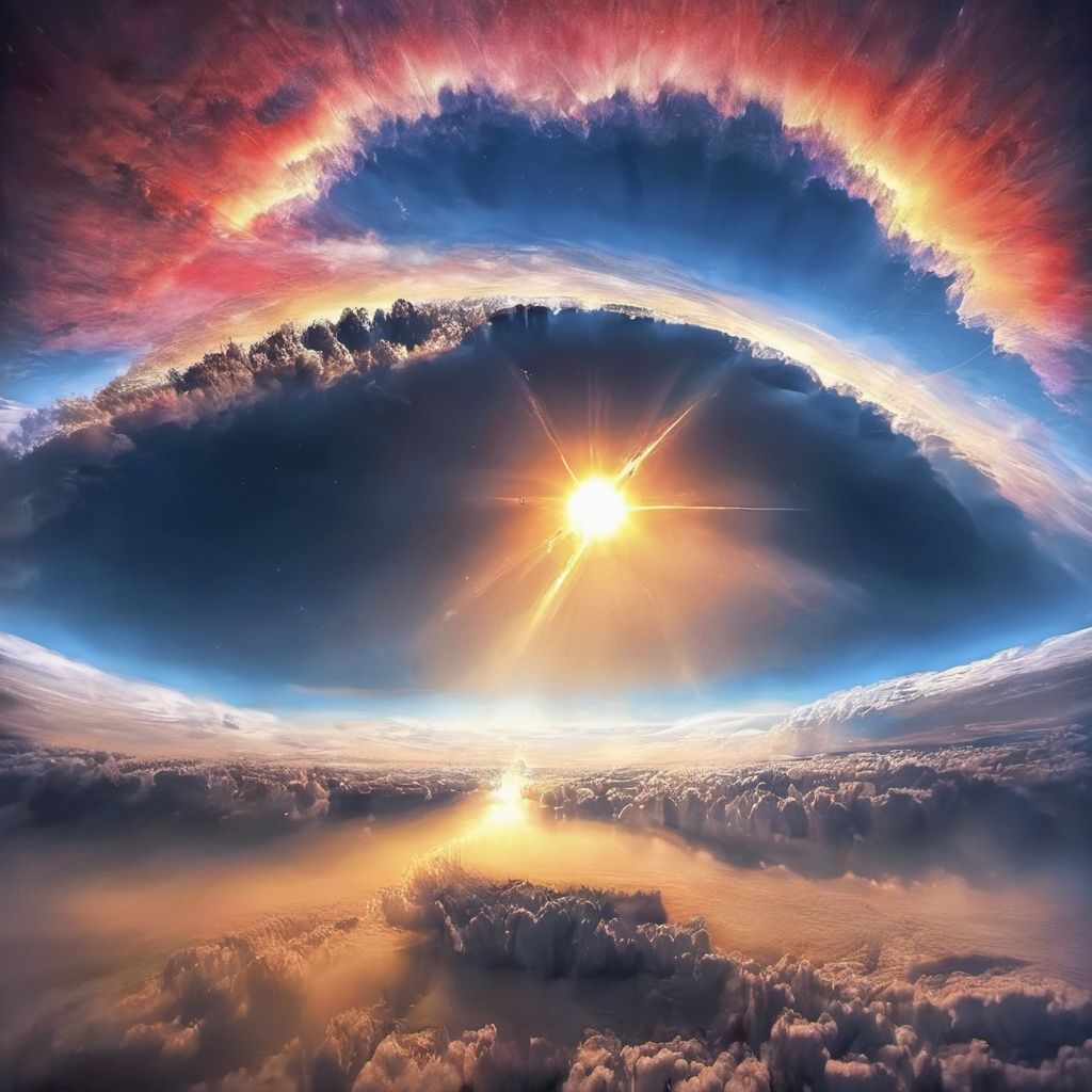 no humans, scenery, sky, star (sky), cloud, space, planet <lora:kela3:1>