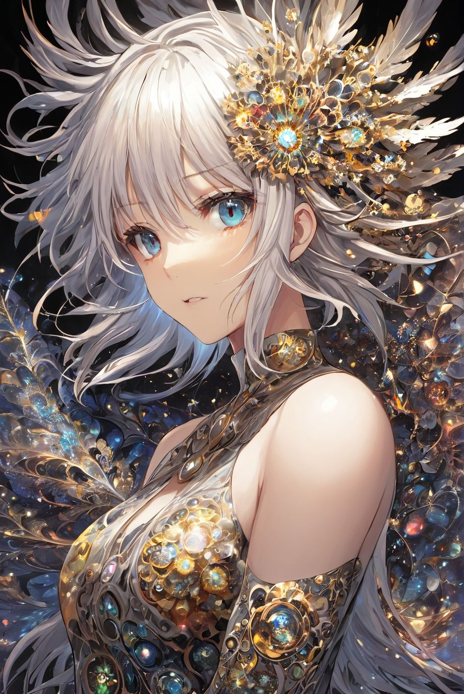 anime,  (1girl),  upper body by SKBJIJII on Tensor.Art