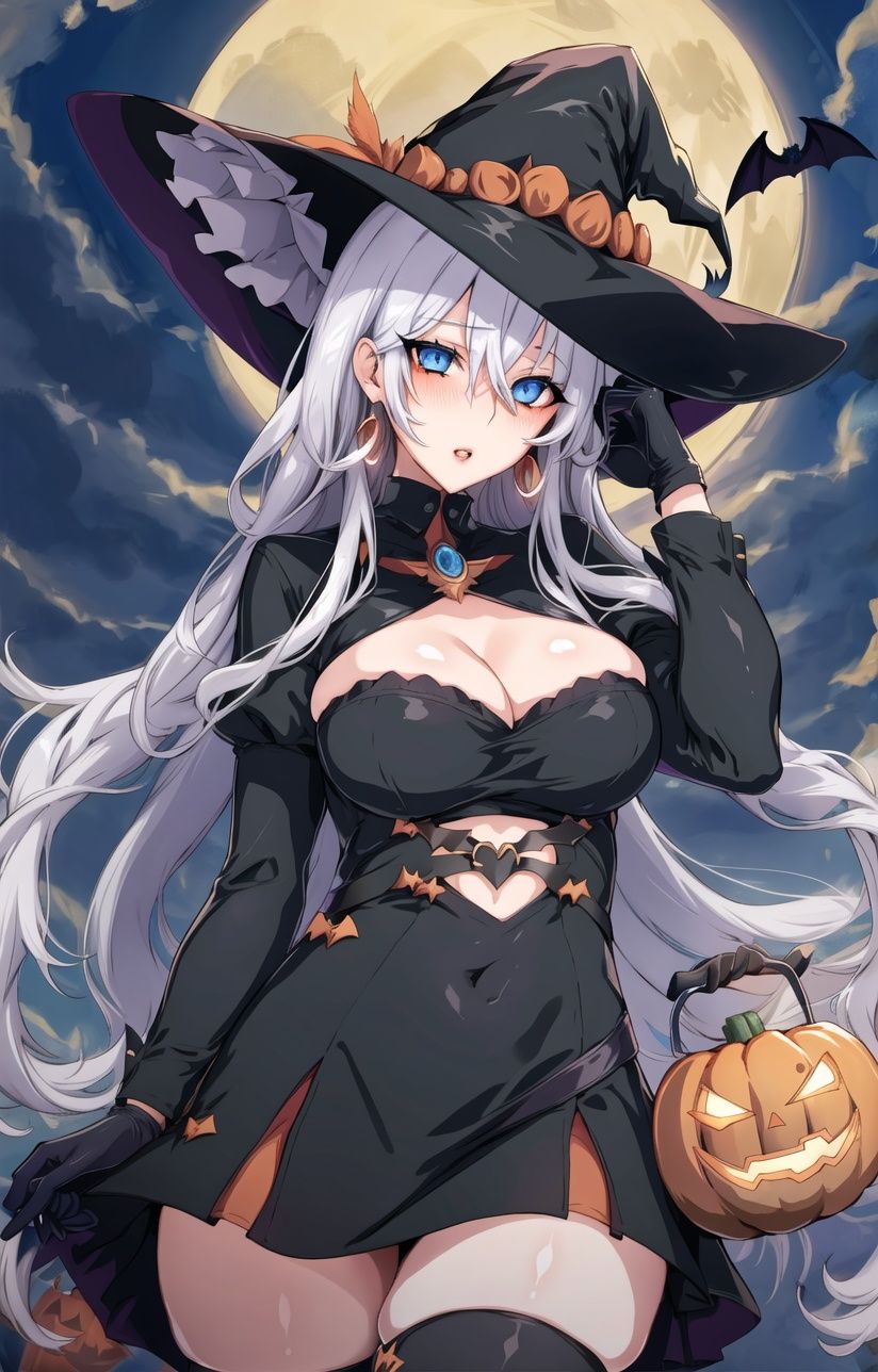 1girl,  breasts,  hat on Tensor.Art
