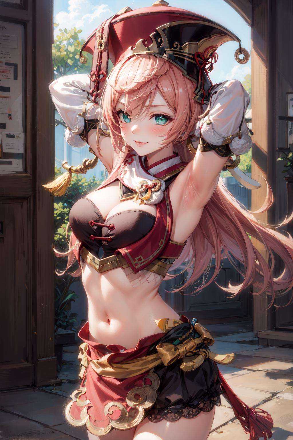 yanfei,  1girl,  long hair on Tensor.Art